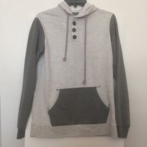 COTTON ON baseball style hoodie (grey / gray)